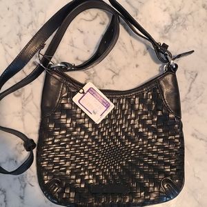 Cole Haan New Woven Leather Hobo Handbag